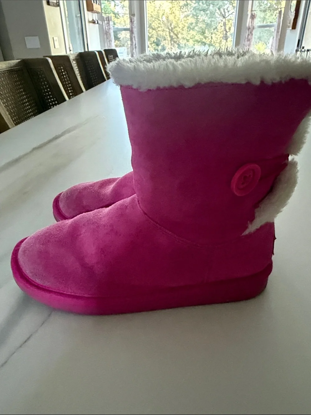 Kookaburra by UGG girls, pink boots size 3